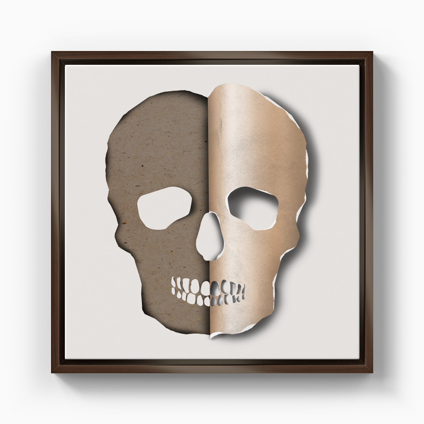 3d skull - Canvas Print