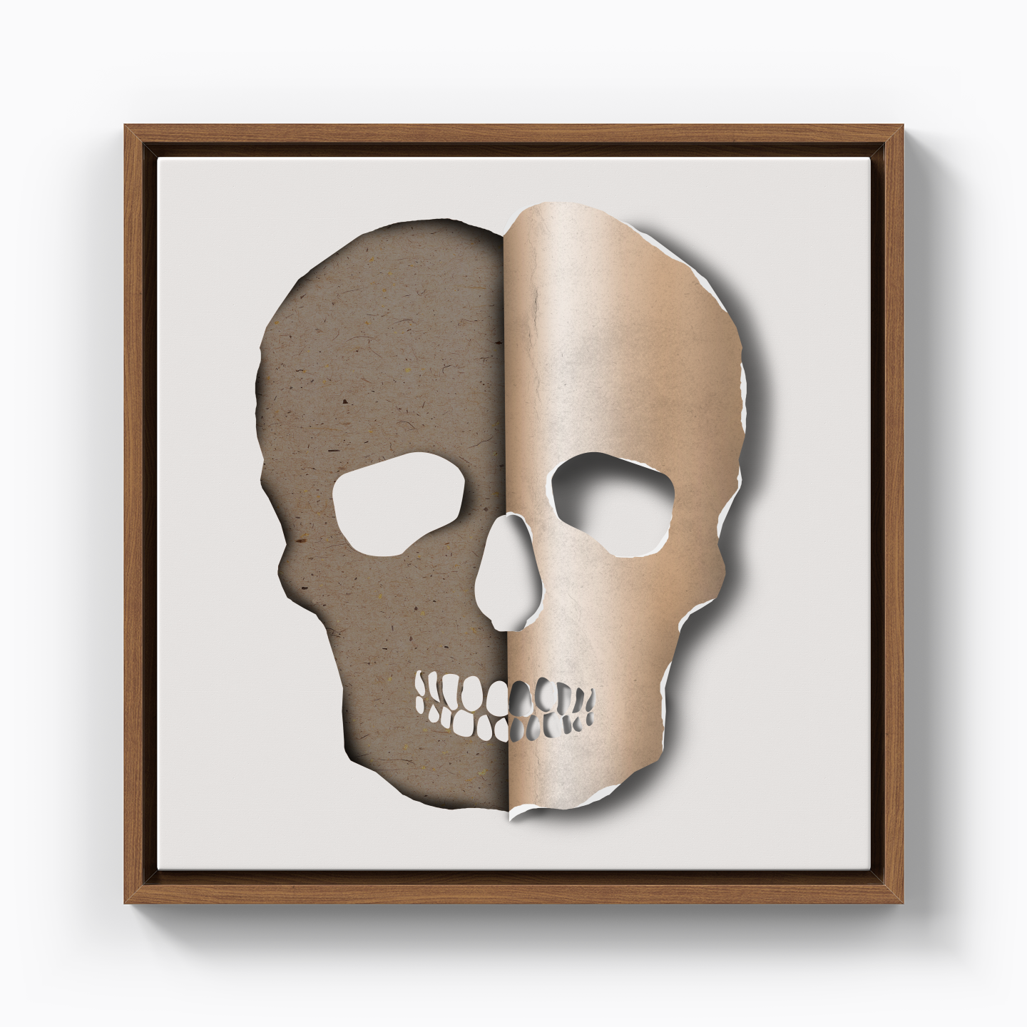 3d skull - Canvas Print