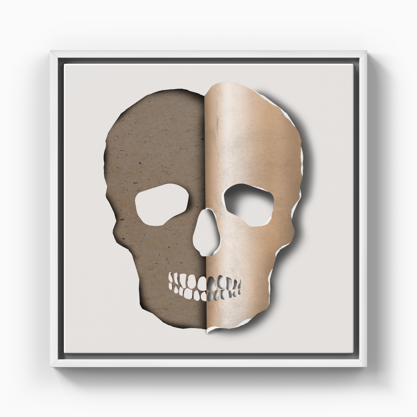 3d skull - Canvas Print