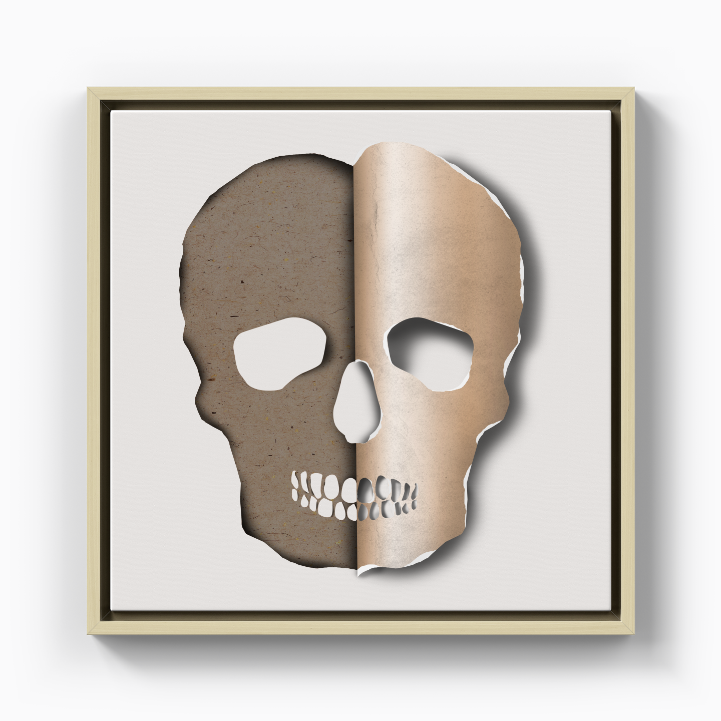 3d skull - Canvas Print