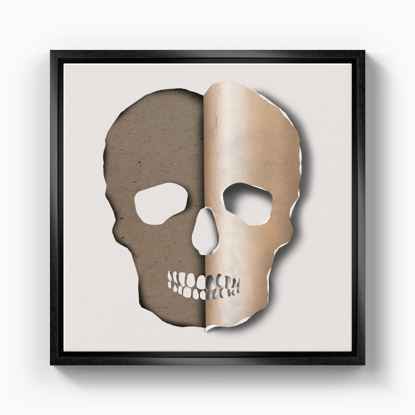 3d skull - Canvas Print