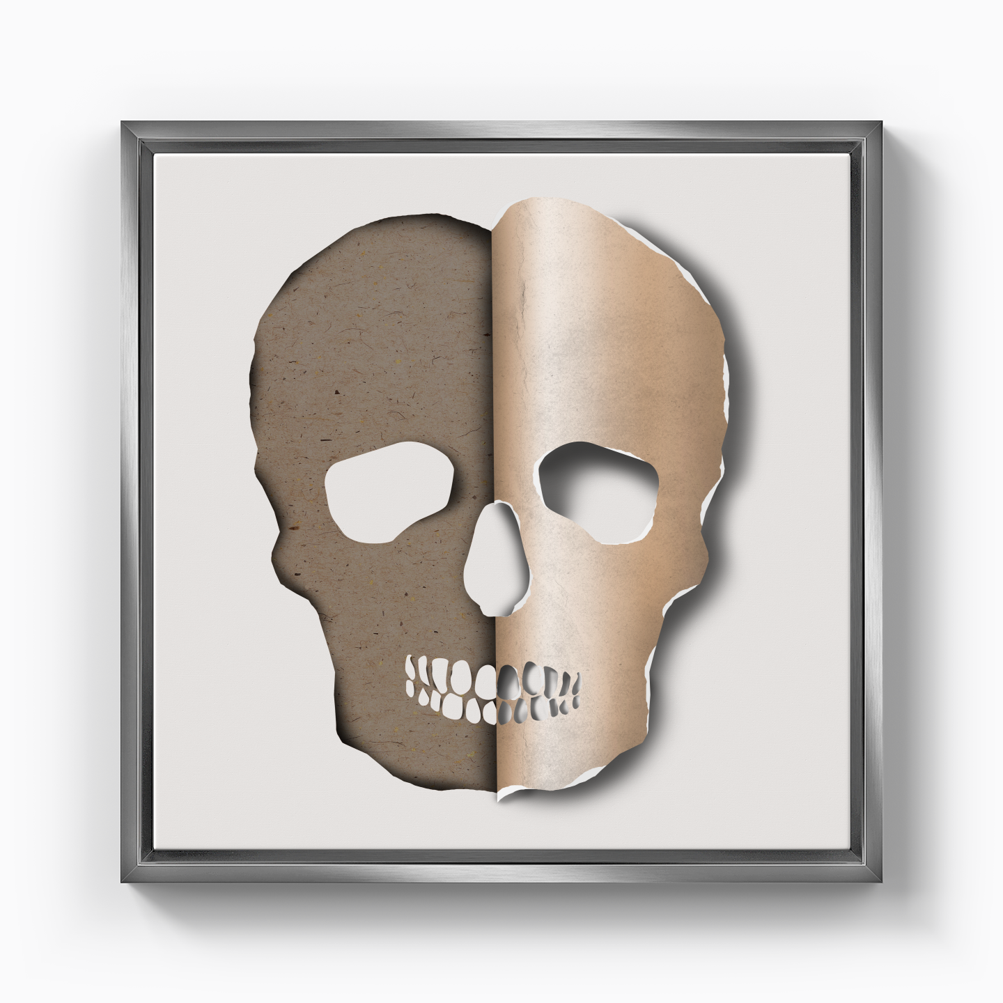 3d skull - Canvas Print