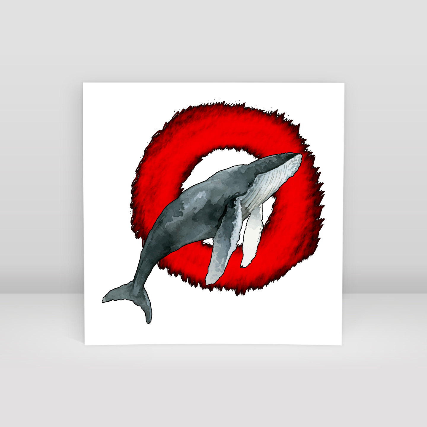 Whale Circle - Art Print