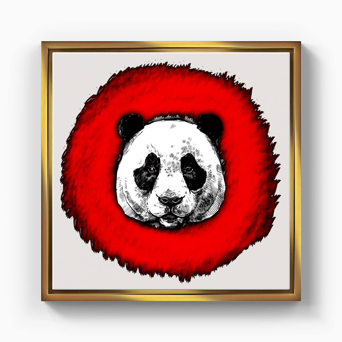 Panda Circle - Canvas Print