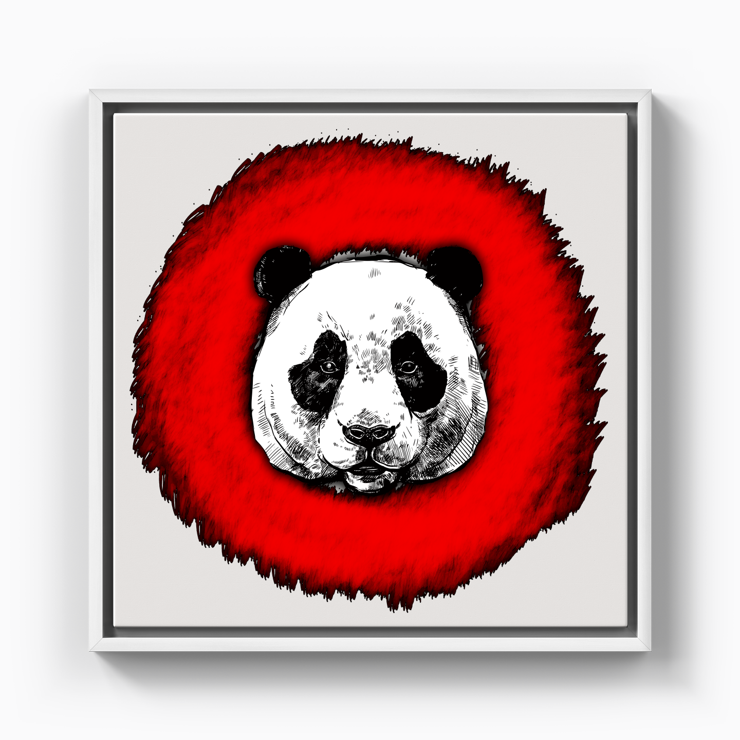 Panda Circle - Canvas Print
