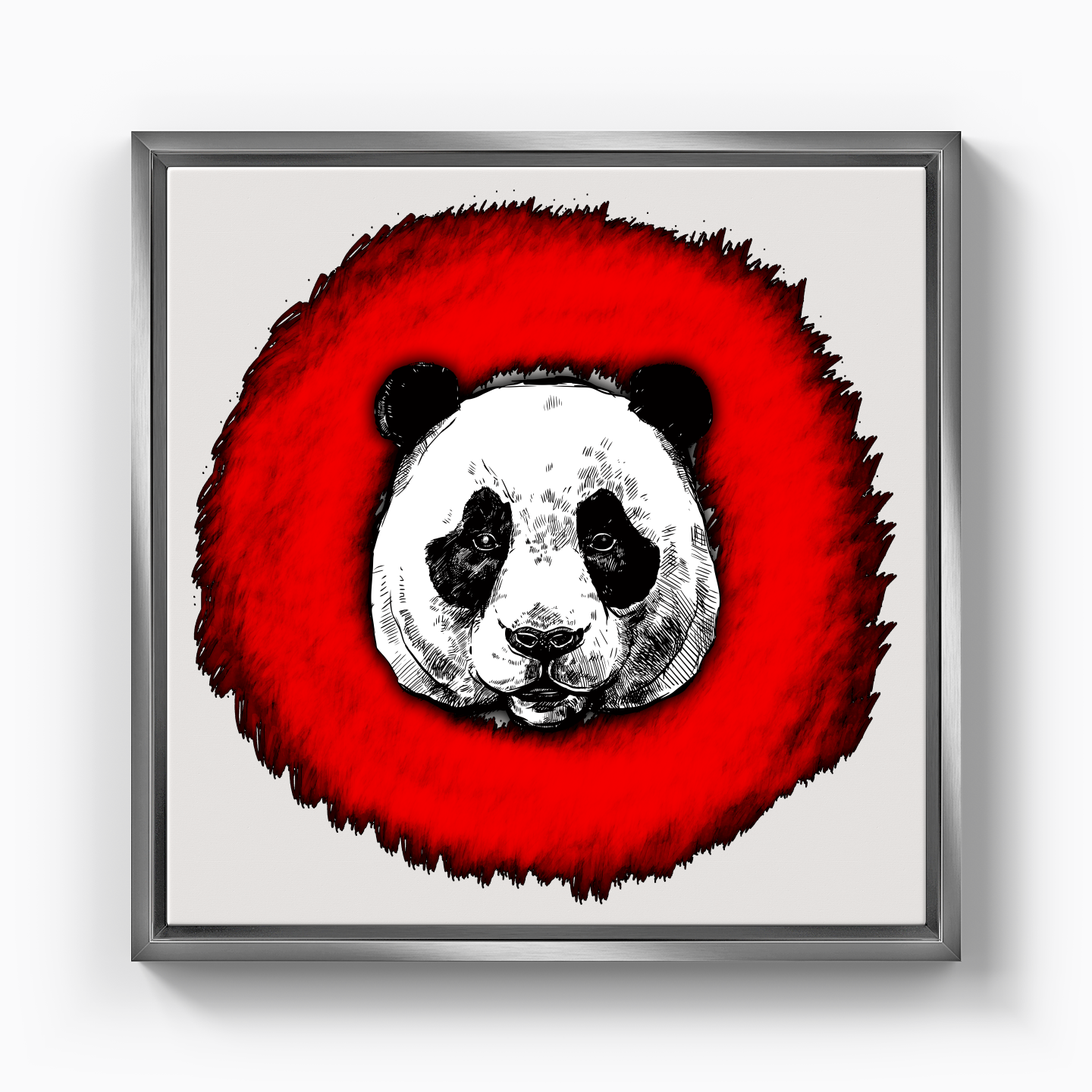 Panda Circle - Canvas Print