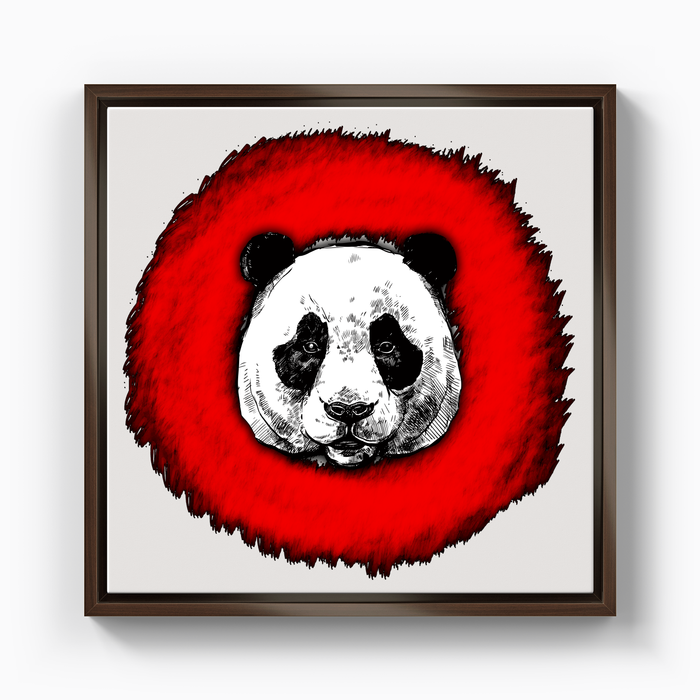 Panda Circle - Canvas Print