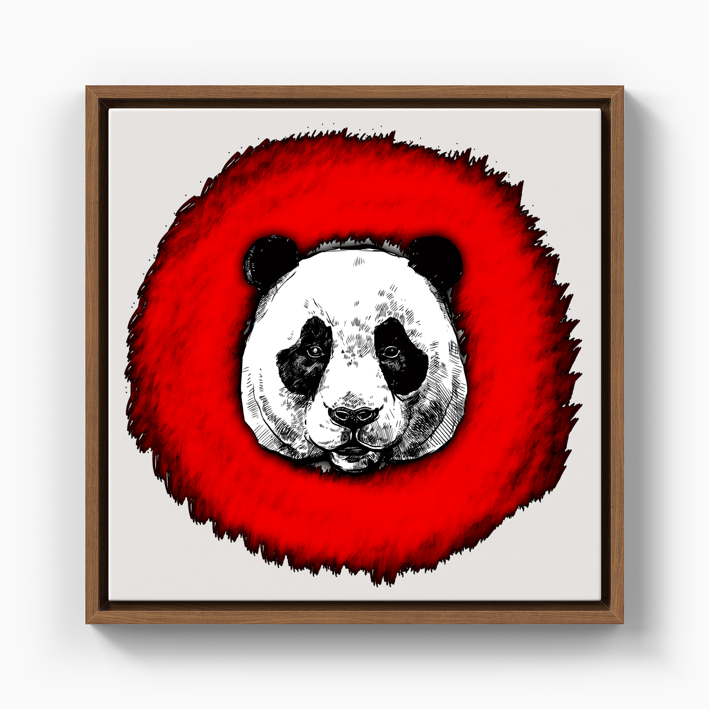 Panda Circle - Canvas Print