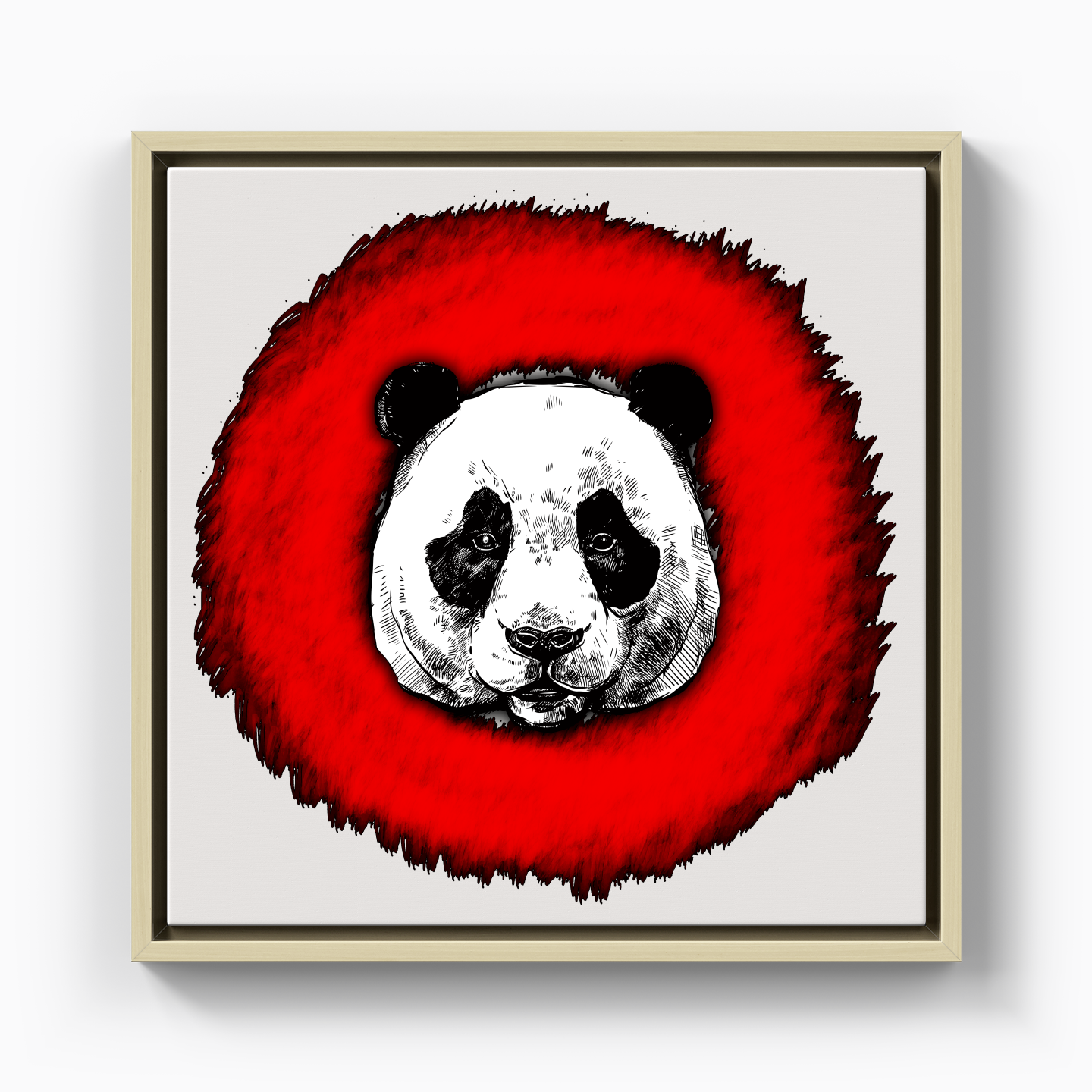 Panda Circle - Canvas Print