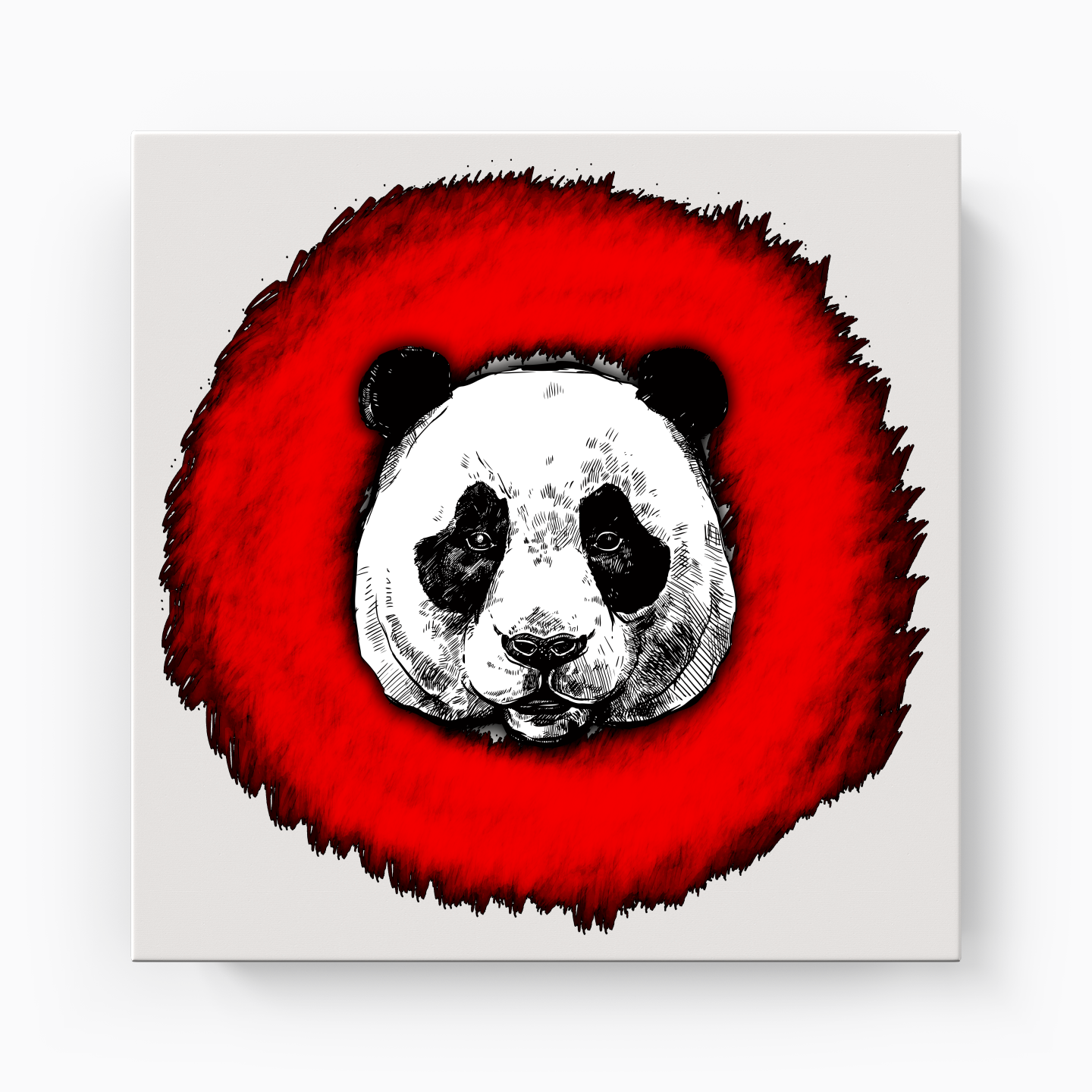 Panda Circle - Canvas Print