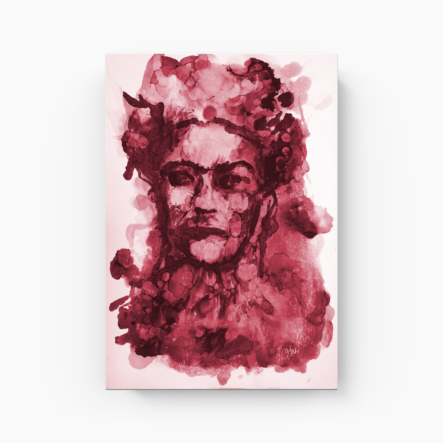 Frida Kahlo - Kırmızı - Kanvas Tablo