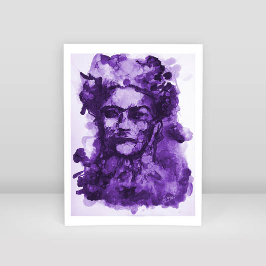 Frida Kahlo - Purple - Art Print