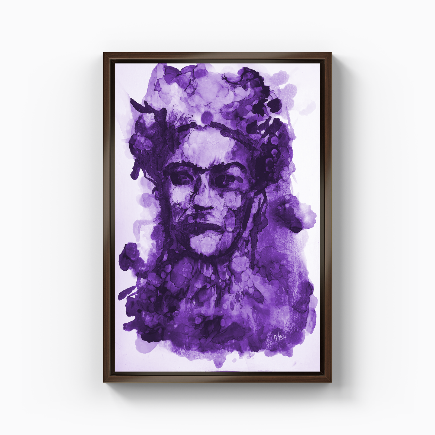 Frida Kahlo - Purple - Canvas Print