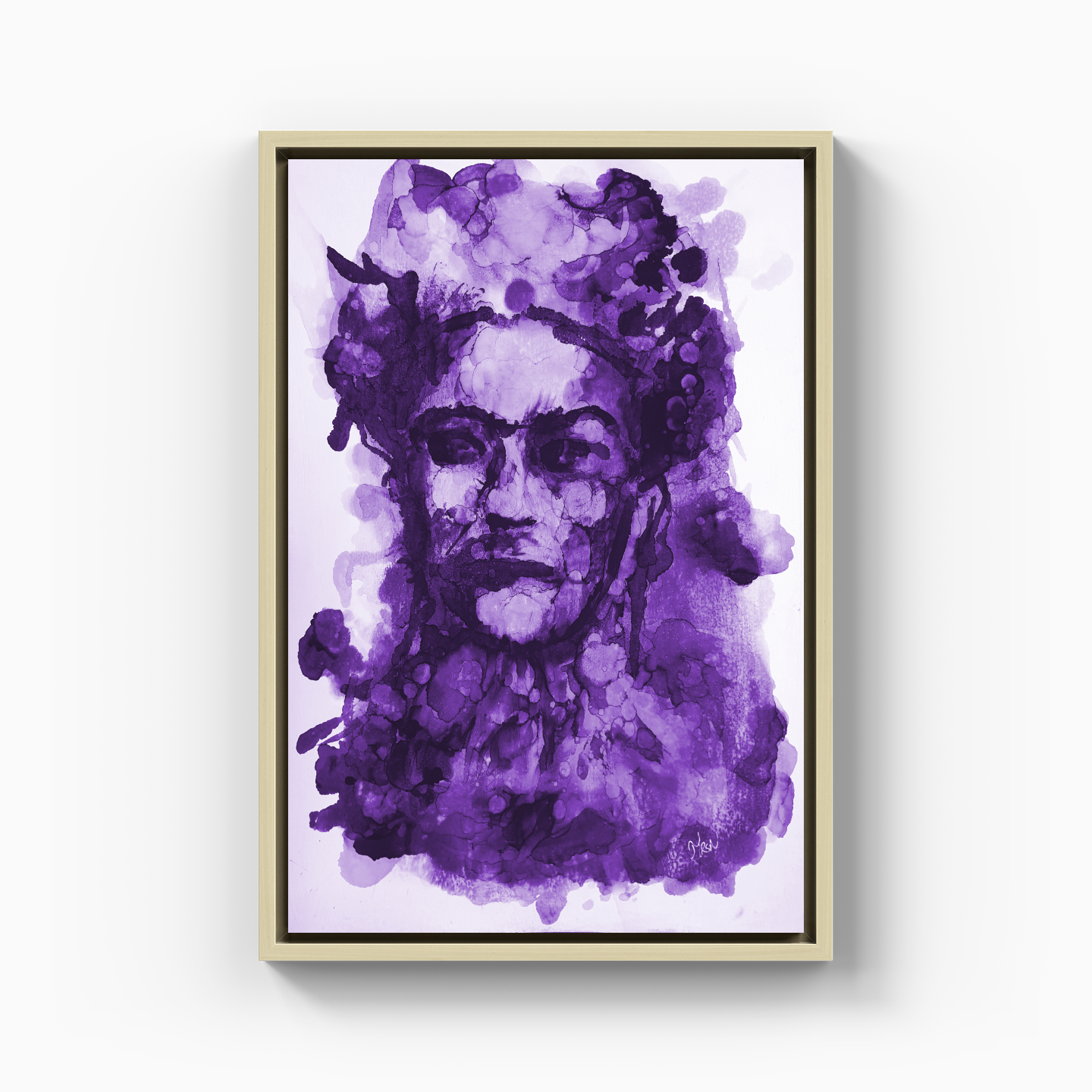 Frida Kahlo - Purple - Canvas Print