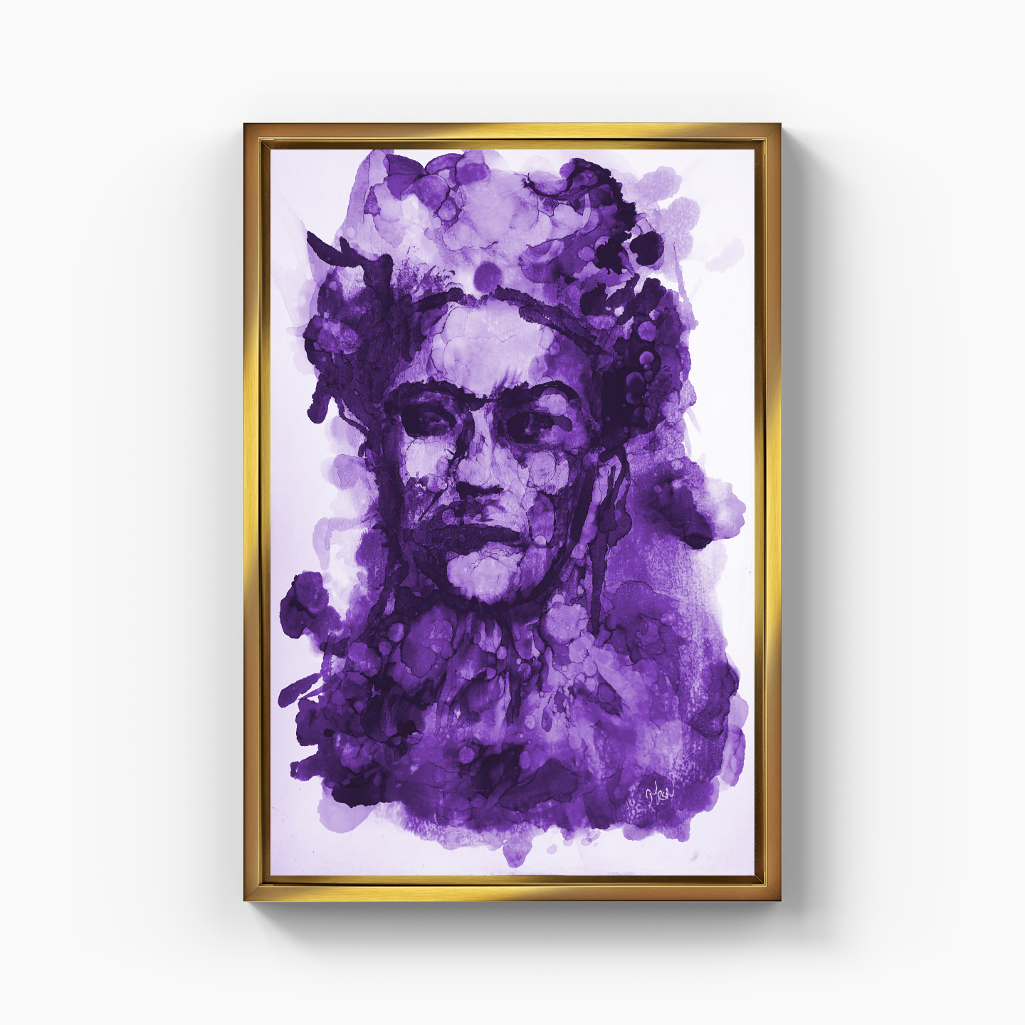 Frida Kahlo - Purple - Canvas Print