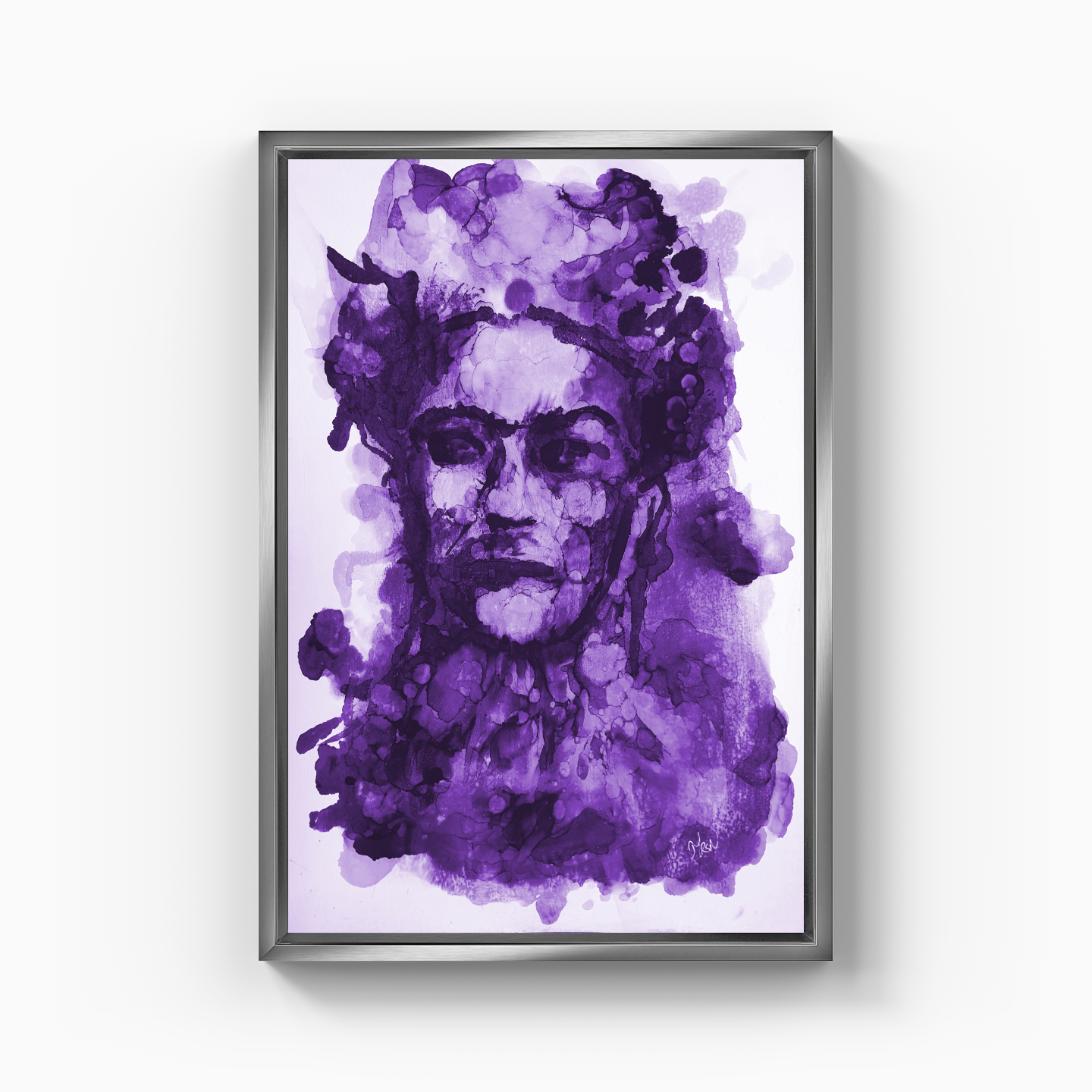 Frida Kahlo - Purple - Canvas Print