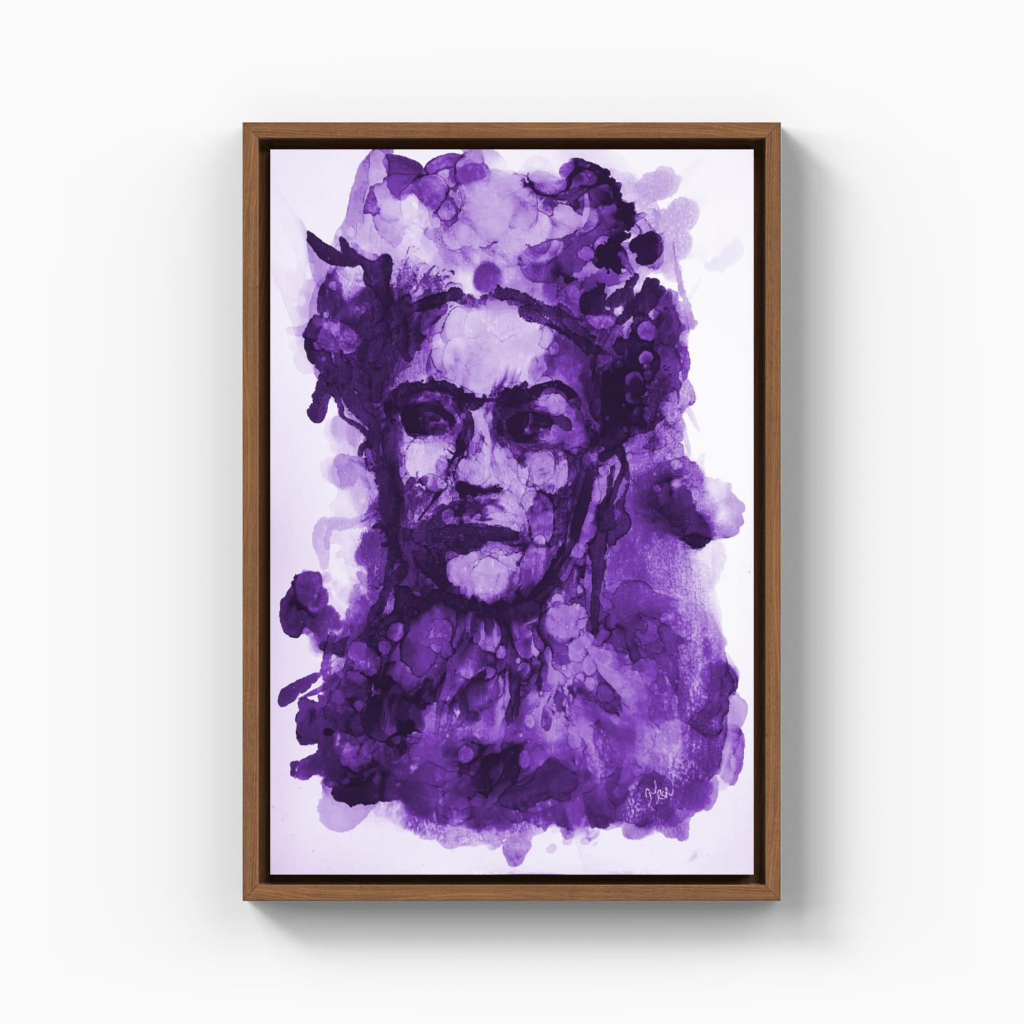 Frida Kahlo - Purple - Canvas Print