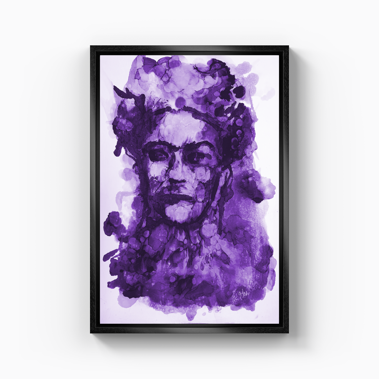 Frida Kahlo - Purple - Canvas Print
