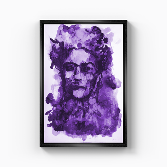 Frida Kahlo - Purple - Canvas Print
