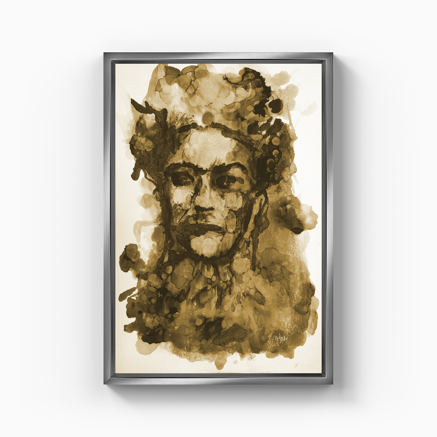 Frida Kahlo - Hardal - Kanvas Tablo