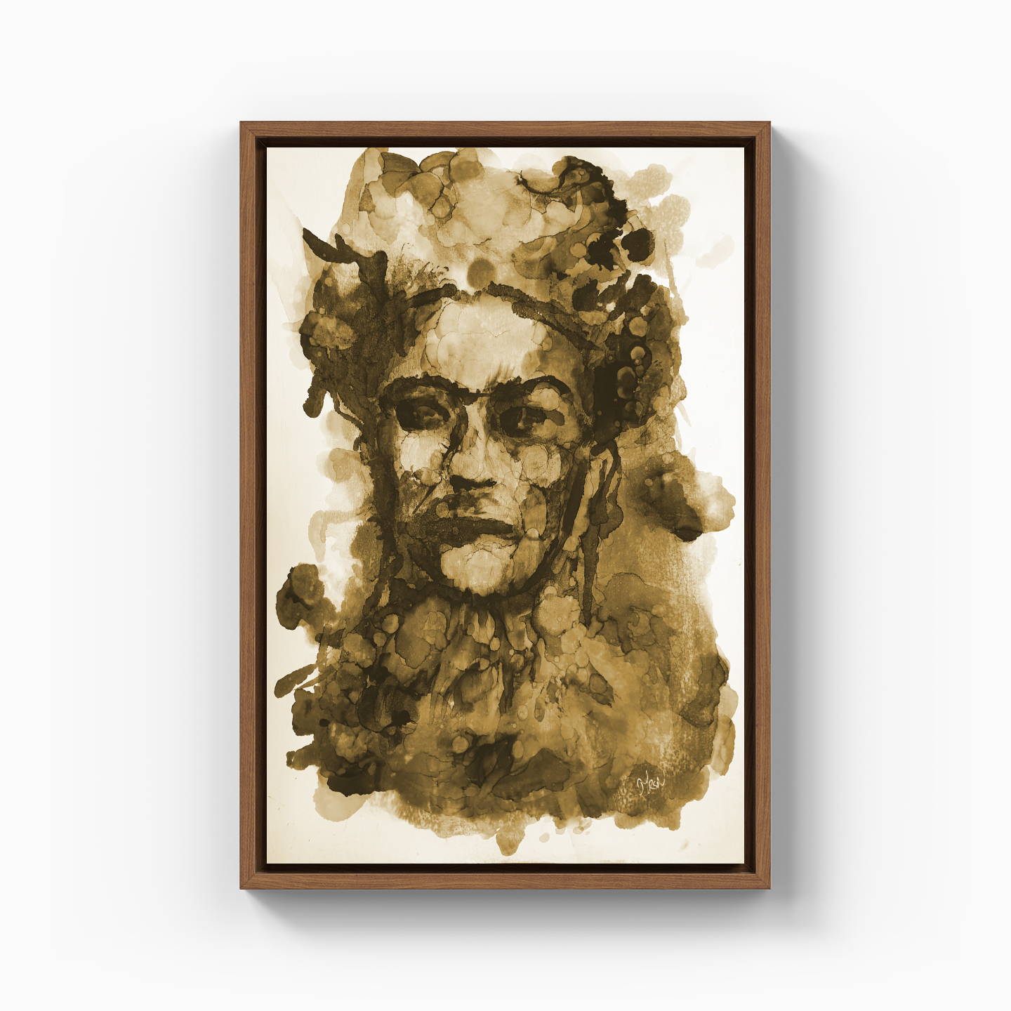 Frida Kahlo - Hardal - Kanvas Tablo