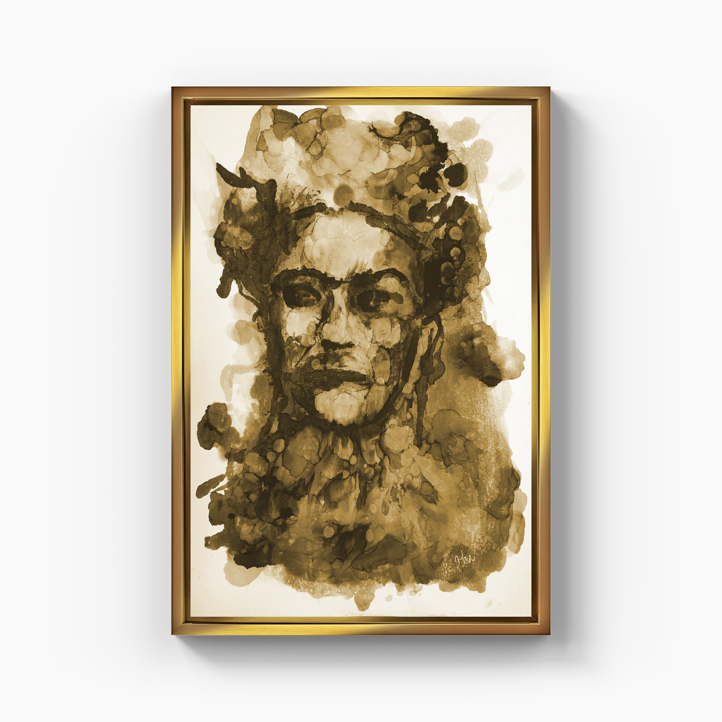 Frida Kahlo - Hardal - Kanvas Tablo