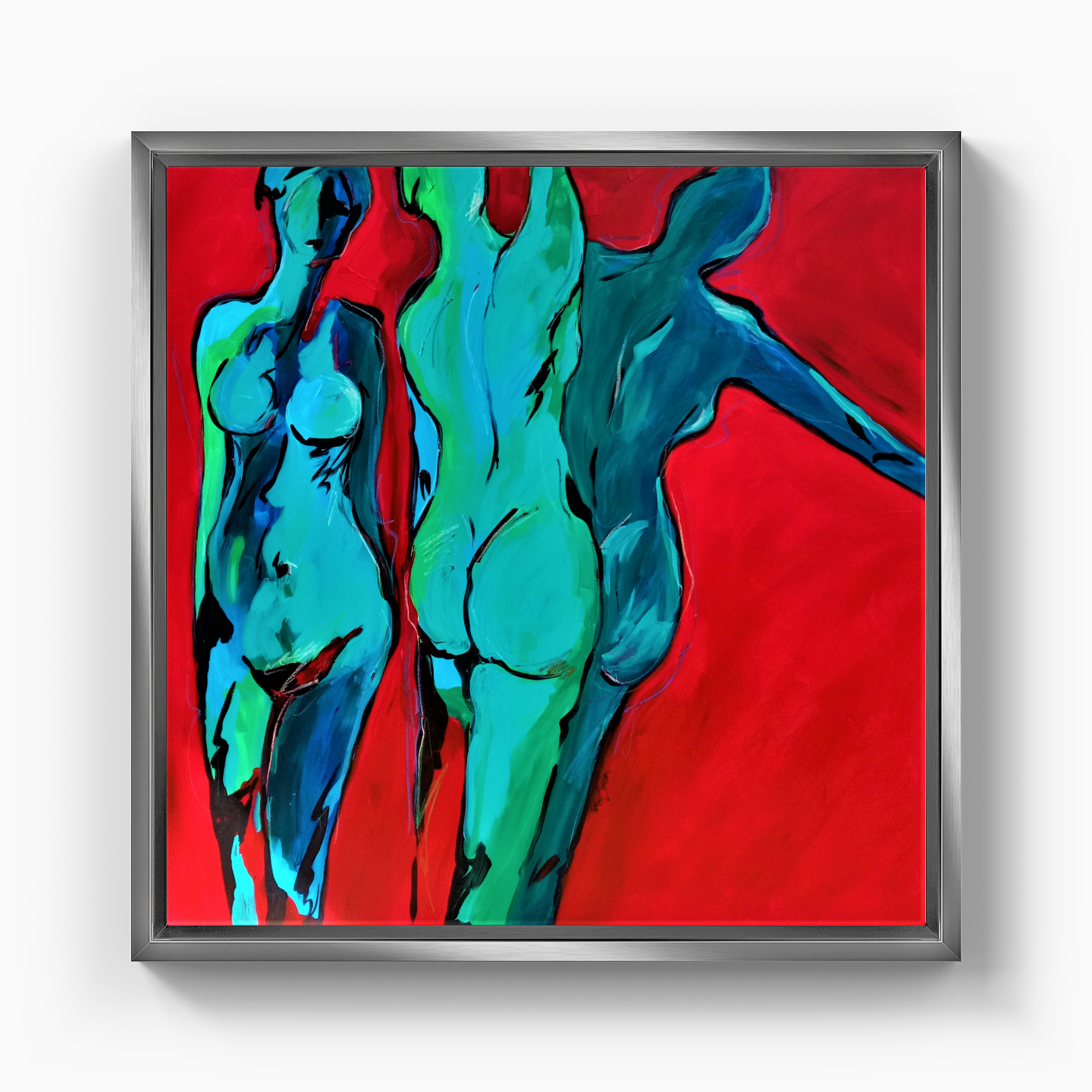 blue sizes - Canvas Print