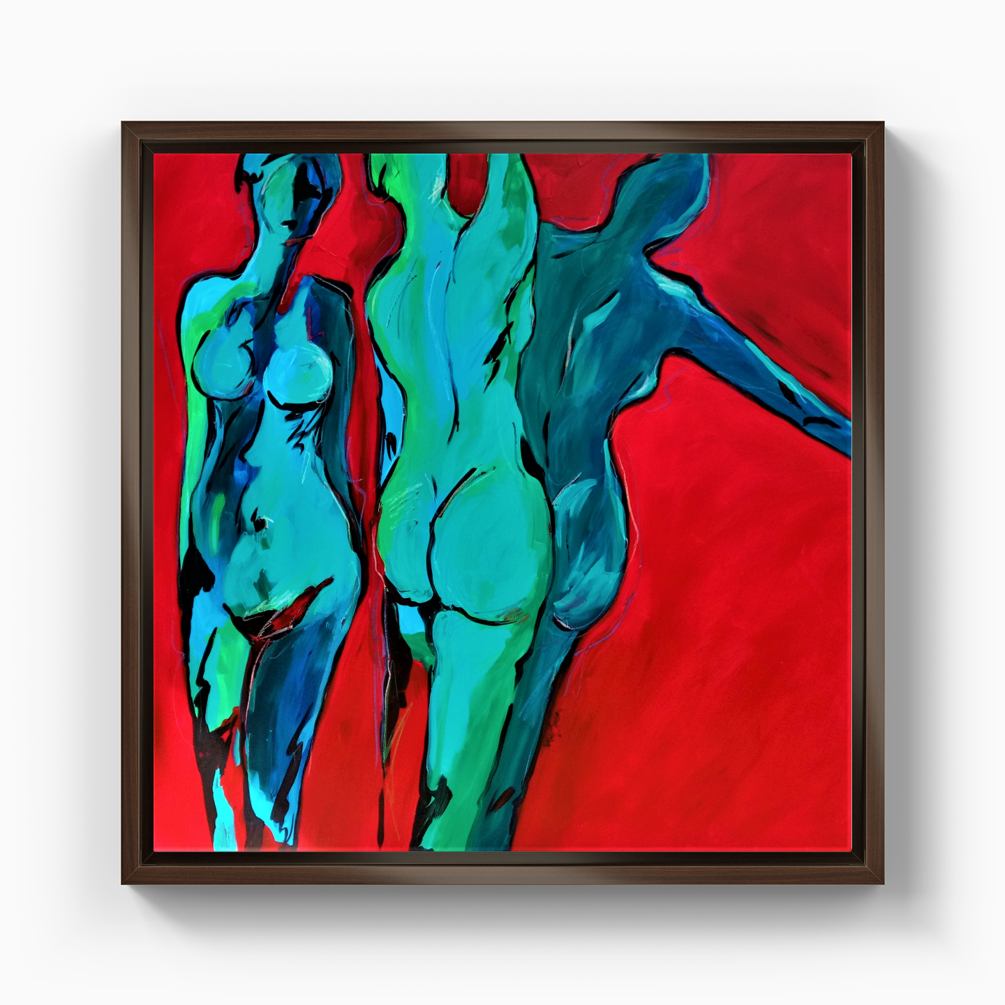 blue sizes - Canvas Print