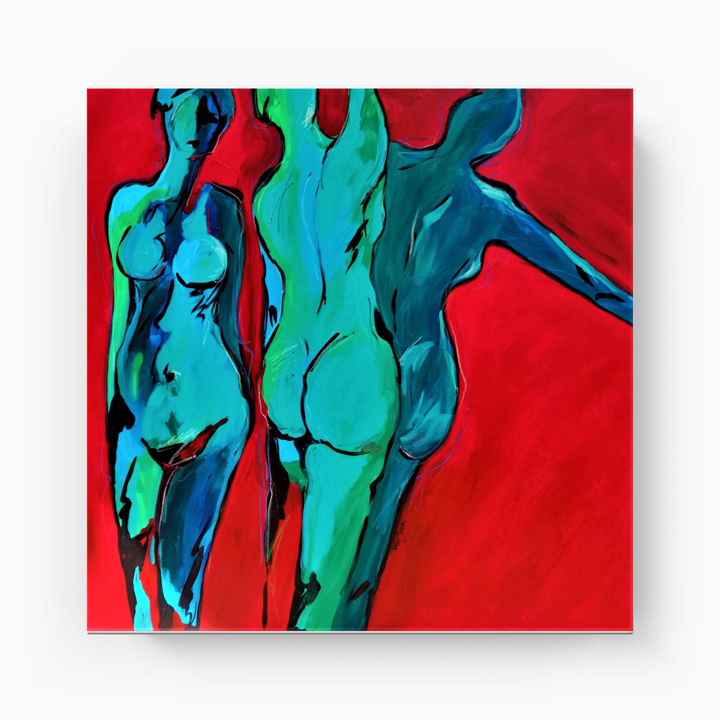 blue sizes - Canvas Print