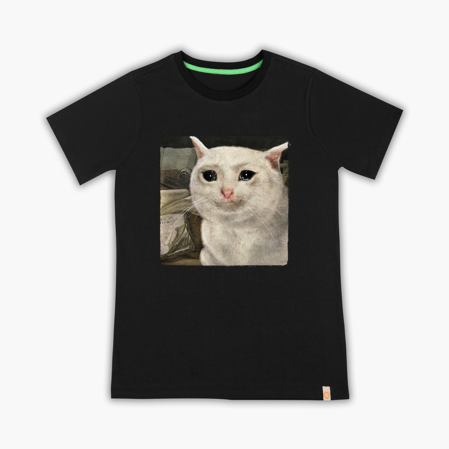 crying cat - T-Shirt