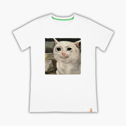 crying cat - Tişört