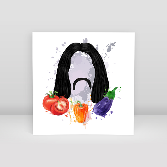 tomato pepper eggplant - Art Print