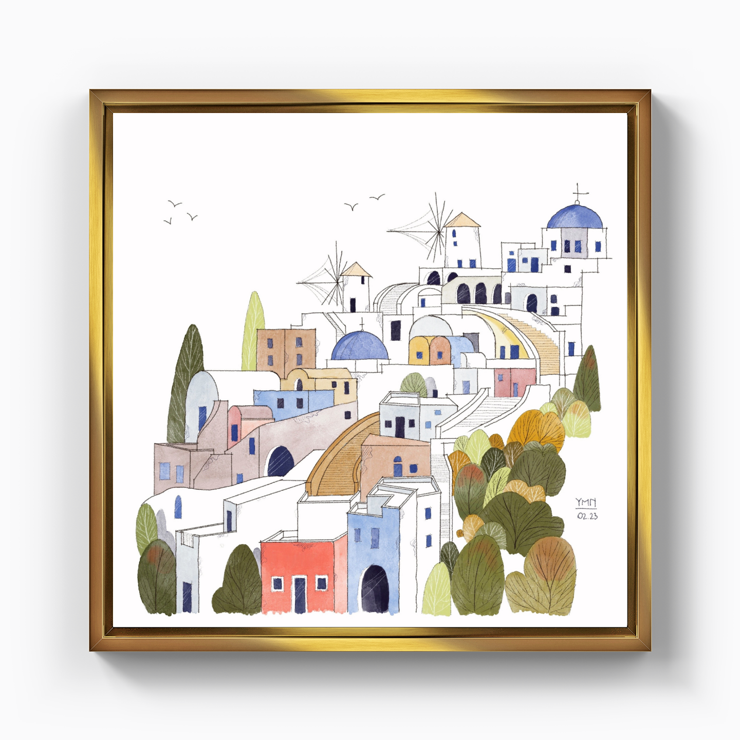 Santorini - Canvas Print