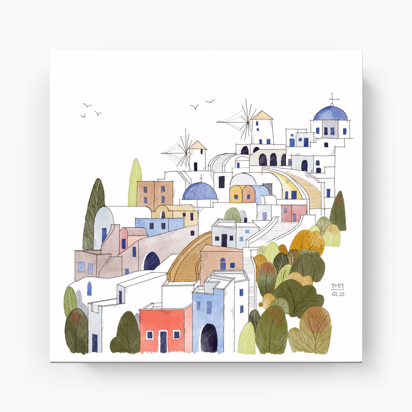 Santorini - Canvas Print