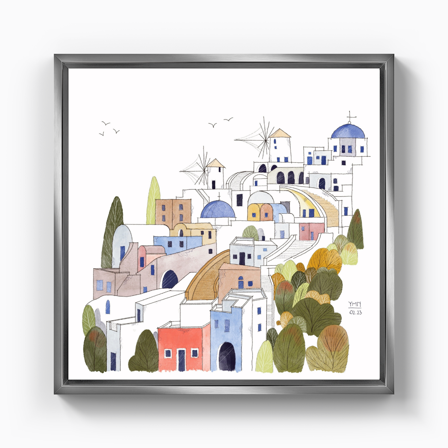 Santorini - Canvas Print