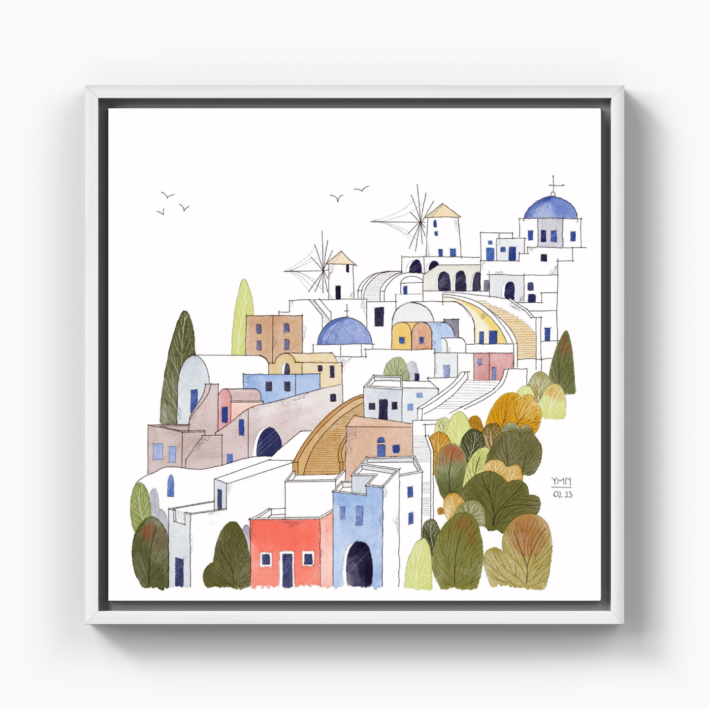 Santorini - Canvas Print