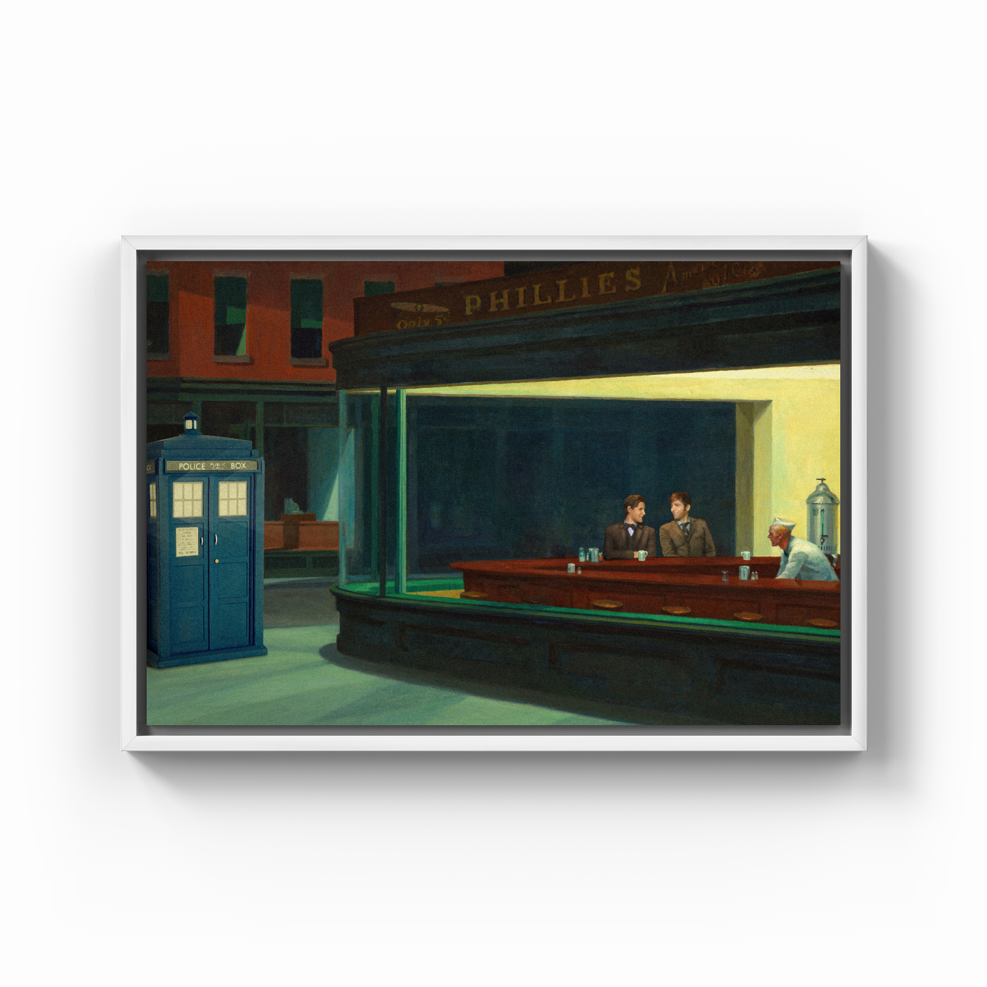 Night time coffee. - Canvas Painting