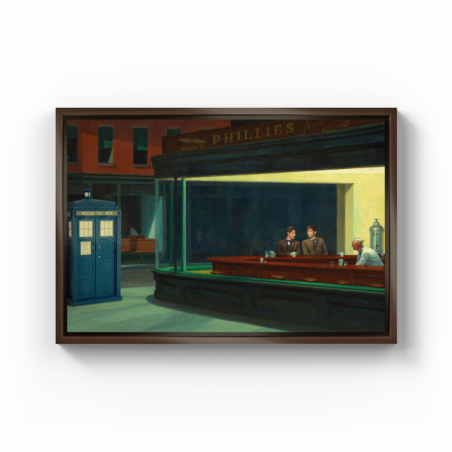 Night time coffee. - Canvas Painting