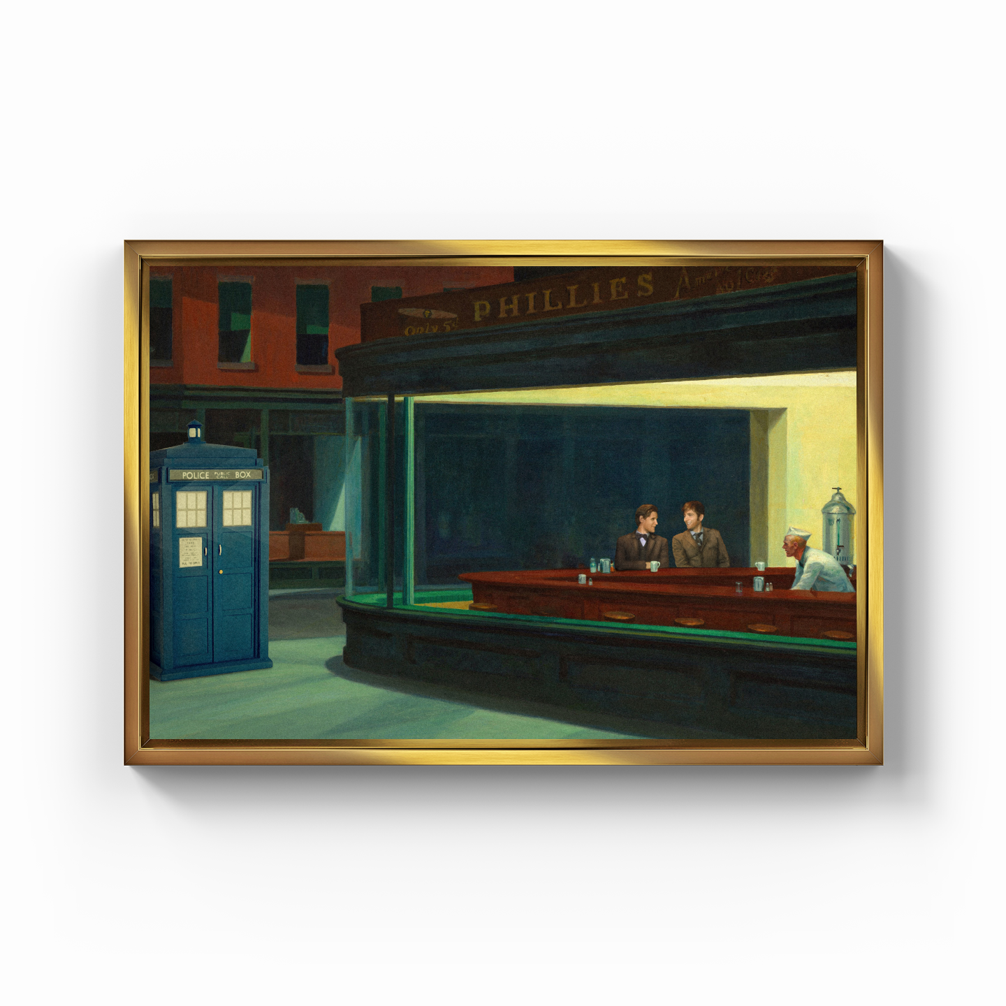 Night time coffee. - Canvas Painting