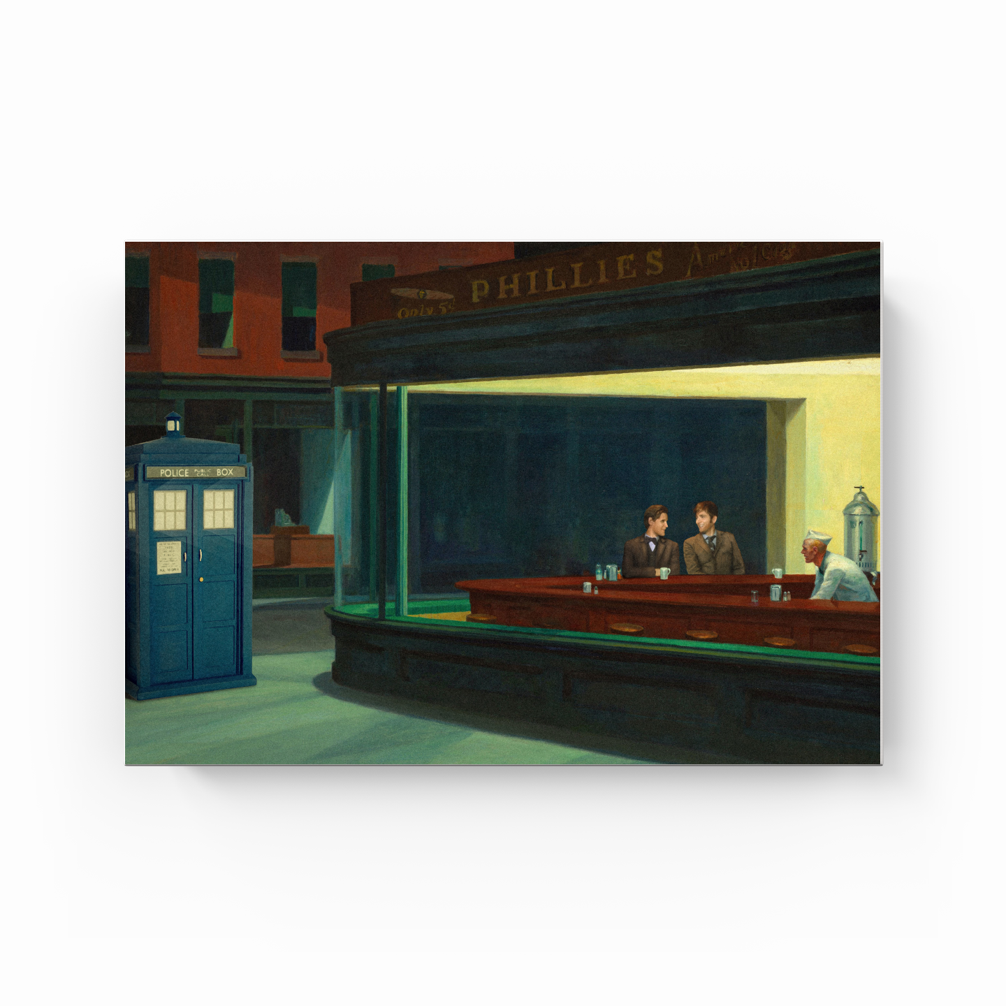 Night time coffee. - Canvas Painting