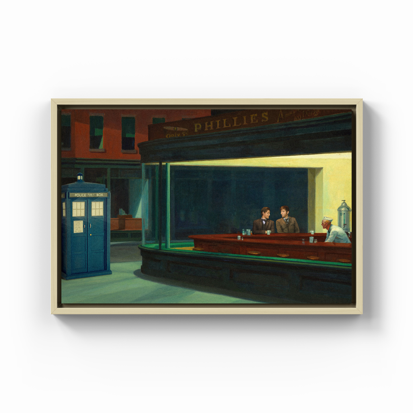 Night time coffee. - Canvas Painting