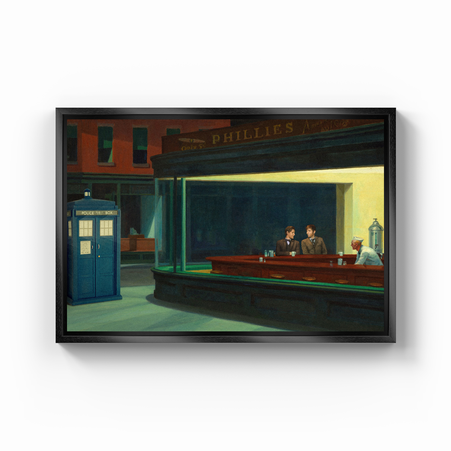 Night time coffee. - Canvas Painting