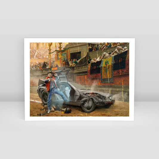 Crash in time. - Art Print