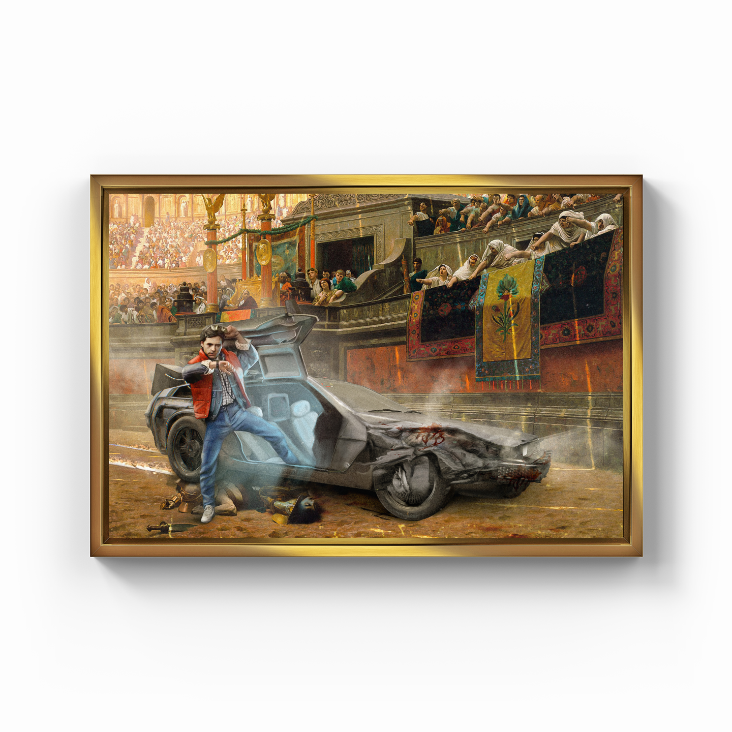 Crash in time. - Canvas Painting